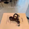 Presilha de Cabelo Elegante com Laço Grande para Mulheres, Presilha de Garra de Tubarão com Design Único para Coques no Topo da Cabeça, Acessório de Cabelo Atacado