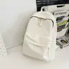 Mochila de Color Sólido 2026 para Hombre de Gran Capacidad para Computadora Mochila Casual para Mujer Estilo Japonés Bolsa Escolar Estudiantes de Secundaria Preparatoria Universidad