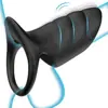 Anillo de masaje vibratorio de silicona para pene Aile, masajeador recargable, productos para adultos, venta al por mayor transfronteriza