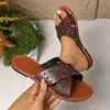 Sandalias Planas de Moda de Verano 2026 para Mujer para Uso en Exteriores, Sandalias Antideslizantes de Fácil Poner para Mujer al por Mayor
