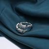 Anel de osso de cobra estilo Chanel personalidade moda japonesa e coreana personalidade prata tailandesa retrô desgastado nicho joias anel de moda para homens