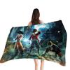 Toalla de Playa de Microfibra Fina One Piece Toalla de Baño Absorbente Estampada