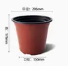 Vasos para Mudas de Duas Cores, Vasos de Flores de Plástico, Vasos Espessados para Suculentas, Vasos Grandes para Mudas, Vasos de Flores para Mudas Vermelhos de Grande Diâmetro Atacado