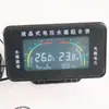 Medidor Digital LCD Combinado de Temperatura da Água e Tensão para Carro 12V 24V Painel de Instrumentos Digital Universal Modificado Universal Alta Precisão