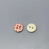 Directo del fabricante: Botones de madera con lunares impresos en color 3D, botones decorativos hechos a mano para DIY con patrones coloridos