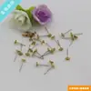 Venta al por mayor directa de fábrica aretes de botón de línea 6.0 con diamante pegajoso estilo coreano elegante elegante pasador de oreja