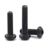 Tornillos de Cabeza Redonda de Alta Resistencia 12.9 Negros con Encastre Hexagonal M3M4M5