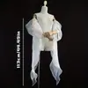 Vestido de Novia con Mangas de Mano y Lazos, Estilo Hada, Sencillo y Casual, Mangas de Organza Relajadas, Mangas para Vestido de Novia