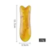 Tabla Gua Sha de Resina para Raspar el Cuello y la Cintura, Peine Masajeador para Meridianos, Palo para Alivio Muscular de Uso Doméstico, Tabla Gua Sha de Cera de Abeja, Combinación Multitipo