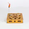 CustomCat Laberinto Rompecabezas Caja Buster de Aburrimiento para Mascotas Juguete de Caña con Plumas para Gatos Pista Bola con Cascabel para Gatitos