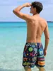 Bañadores para Hombre, Traje de Baño Anti-Vergüenza, Pantalones Cortos de Playa, Pantalones Cortos Casuales de Nuevo Estilo para Resort de Aguas Termales, Pantalones Cortos de Surf para la Costa