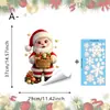 Decorações de Natal: adesivos eletrostáticos para vidros de janela com tema de gato e esquilo para vitrines, arranjo de atmosfera de cena e local