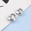 Cuentas Espaciadoras con Agujero Pasante en Forma de Corazón, Cuentas de Corazón de Acero Inoxidable Pulido Espejo, Accesorios de Joyería Hechos a Mano para Collares y Pulseras DIY
