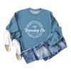 Sudadera de cuello redondo con estampado Go de Boobery Brewing de Mamá Europea y Americana, Sudadera Versátil para Mujer