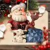 Colgante Plano de Acrílico con Gatito de Navidad y Bola de Colores para Fiesta Navideña y Coche