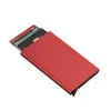 Estuche para Tarjetas de Crédito de Aleación de Aluminio Estuche para Tarjetas de Presentación Portatarjetas Automático Anti-Desmagnetización RFID Cubierta Metálica para Tarjetas