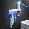 Suporte de Escova de Dentes Transfronteiriço Atacado Sensor Automático Multifuncional Transfronteiriço Espremedor Automático de Pasta de Dente Caixa de Escova de Dentes Montada na Parede sem Furos Esterilizador