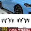 Adequado para BMW Série 2 G42 M2 G87 2022+ Modelo Mp Faca de Vento Lateral Sobrancelha da Roda Spoiler Adesivo de Carroceria Peças de Modificação