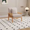Sofá minimalista moderno nórdico de madera maciza japonés para apartamento pequeño doble tres personas sala de estar estilo tronco sofá de tela para el hogar