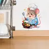 Adesivo de Parede Papai Noel Quebrando a Parede 3D Removível Impermeável Autoadesivo Desenho Animado de Natal Adesivo de Decoração de Parede Atacado