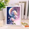 17*22 Sanrio Pintura de Diamantes Hecha a Mano DIY Educativa Infantil Dibujos Animados Kuromi My Melody Castor Pequeño Pintura de Diamantes