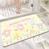 Alfombra Sanrio Linda, Absorbente de Agua, Secado Rápido para Baño, Alfombra de Piso Fácil de Cuidar para Inodoro en Casa y Entrada del Baño