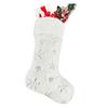 Calcetines de Navidad Calcetines Rellenos Copo de Nieve Plata Oro Calcetines de Regalo Bolsa de Regalo para Niños Decoraciones Navideñas para Fiesta