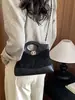 Bolso transfronterizo Yozhi estilo pequeño Chanel, nueva colección 2026, bolso de hombro patchwork de gamuza, exquisito bolso cruzado tipo sobre con cadena