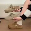 Zapatillas Boken para mujer, nuevo estilo primavera/verano 2026, de exterior con punta abierta, zapatillas frescas de otoño, zapatos estilo francés con suela gruesa Birkenstock