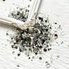 Joias para nail art irregulares cinza punk vintage ins nova iorque tempestade acessórios para unhas joias de diamante da rede