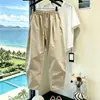 Pantalones Scimitar Estilo Old Money, Nuevo Modelo de Verano para Hombre, Pantalones Casuales Rectos Holgados, Pantalones Largos de Algodón y Lino, Pantalones Yamamoto de Alta Gama