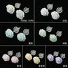 Pendientes de Flor Estilo Coreano para Mujer Diseño de Nicho Sentido Estético Aretes de Rosca Nuevos Pendientes Elegantes de Gama Alta para Agujeros de Oreja