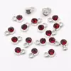 9*6mm 16 Colores Aleación Incrustada de Diamantes DIY Piedra Estrella Piedra de la Suerte Colgante Collar Pulsera Accesorios de Joyería Hecho a Mano
