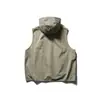 Nanxia Disguise Nanxia Disguise Nuevo Top Casual con Capucha sin Mangas Retro Japonés Chaleco de Moda para Hombre