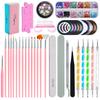 Herramientas especiales para manicura transfronterizas, ideales para pintar uñas, bolígrafos, taladros, diamantes de imitación, herramientas de pulido para joyería, alambre dorado y plateado.
