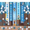Decoraciones de temporada de regreso a clases, pancartas, telas colgantes, decoraciones para aulas de kínder y primaria, globos ceremoniales