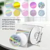 Papel Térmico Autoadhesivo de Gradiente Listo en Stock del Fabricante en Dorado, Plateado y Papel Térmico Láser Holográfico Colorido