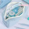 Estuche Original Nuevo Azul con Forma de Gato, Caja de Papelería Linda y Fresca para Estudiantes, Bolsa de Almacenamiento para Lápices