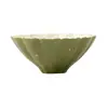 Mandarina Verde Pequeña Glaseada con Oro, Taza de Cerámica de Flor de Loto Verde Kumquat, Taza Cónica de Boca de Flor, Taza de Té, Taza Individual de Maestro, Taza Personal para Cata de Té