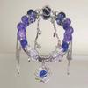 Pulsera de borlas con cuentas, novedosa, diseño de nicho femenino, color de alto valor, personalidad, no golpea el estilo, pulsera de novias que combina con todo, marea