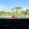Novo Ping an Fruta Maçã Fruta Simulada Enfeite de Carro Fofo Console Central Tela do Carro Decoração de Natal