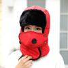 Sombrero Lei Feng nuevo 2020 invierno unisex acolchado franela a prueba de viento sombrero cálido con máscara sombrero al por mayor