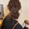 Elástico de Cabelo de Renda Estilo Coreano para Rabo de Cavalo, Scrunchie Grande, Elástico para Coque, Acessório de Cabelo de Luxo para Meninas