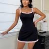 Nuevo Vestido Sexy de Encaje Ajustado con Tirantes Sexy Falda de Cadera Ropa para el Hogar Venta al por Mayor