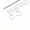 Clips para Orejas Coloridos, Modernos, Indoloros e Invisibles Coreanos, Japoneses, Europeos y Americanos, Aros de Resorte Circulares para Orejas, Anillos para Nariz, Anillos para Ombligo, Acero Inoxidable