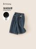 Pantalones de Forro Polar de una Pieza para Niñas Bangxuan, Pantalones Anchos de Moda y Tendencia para Niños, Nuevos Pantalones Elegantes de Invierno para Bebé