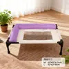 Cama de camping para perros, cama para perros, caseta de verano para perros, adecuada para todas las estaciones, desmontable y lavable, cama para mascotas para perros pequeños y medianos, cama de camping para gatos
