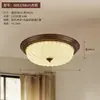 Luminária de teto vintage para quarto estilo italiano, Luminária redonda de tecido retro artística estilo sul-asiático para quarto principal, Luminária minimalista para escritório