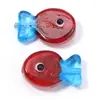 Contas de Vidro Coloridas de Peixinhos Contas de Vidro de Peixinhos Acessórios DIY Furo Reto Pulseira Contas de Vidro de Peixinhos Fofos Atacado