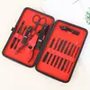 Cortauñas creativas de dibujos animados rojos de Internet de 7 piezas fabricantes herramientas portátiles de manicura para uñas set de cortauñas para el hogar